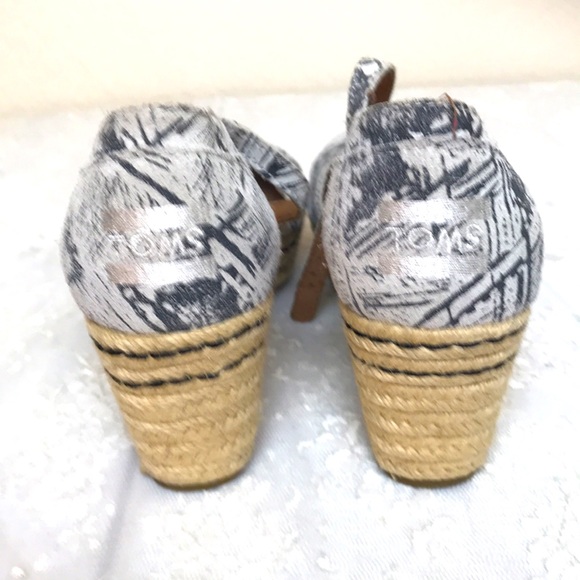 Tom’s Platform Espadrille Sandals Size 7.5 - Picture 4 of 5